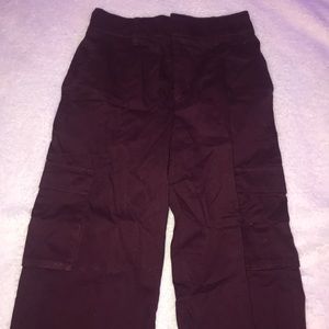 Burgundy cargo pants